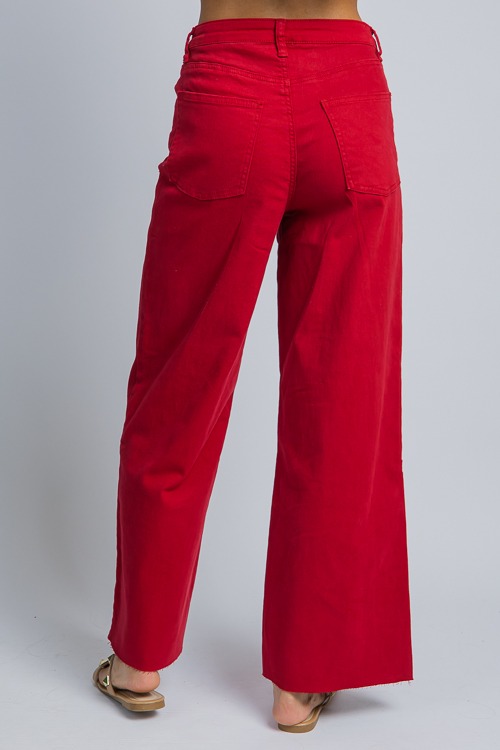 Raw Hem Wide Leg Pants, Garnet - 4K7A2589.jpg