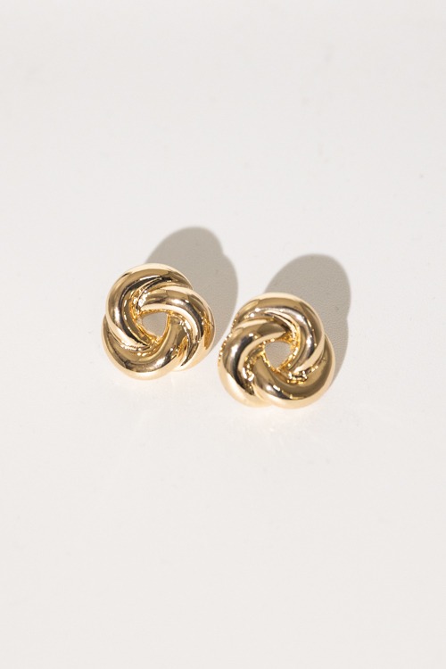 Twist & Shout Earring, Gold