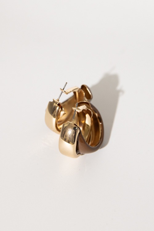 Double Up Earrings, Brown - 4K7A2847.jpg