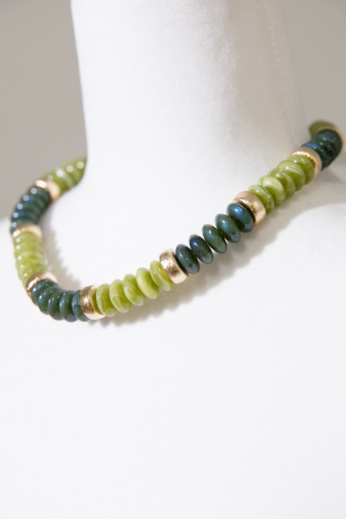 Stone & Textured Necklace, Olive - 4K7A2895.jpg