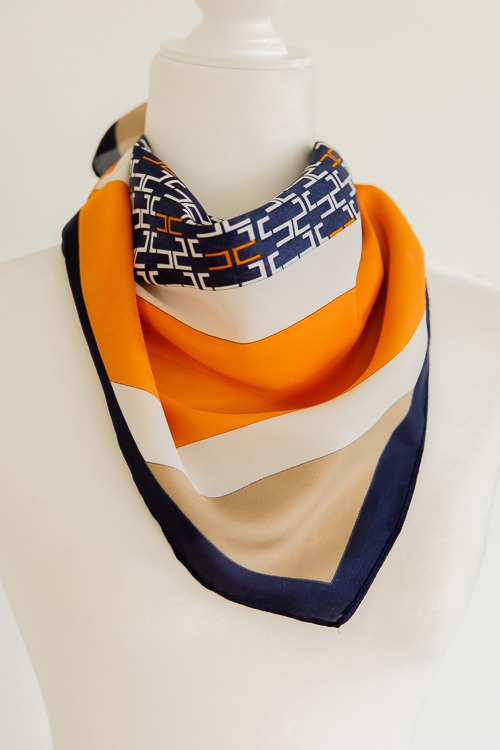 On The Plains Scarf, Navy/Orang - 4K7A2996.jpg