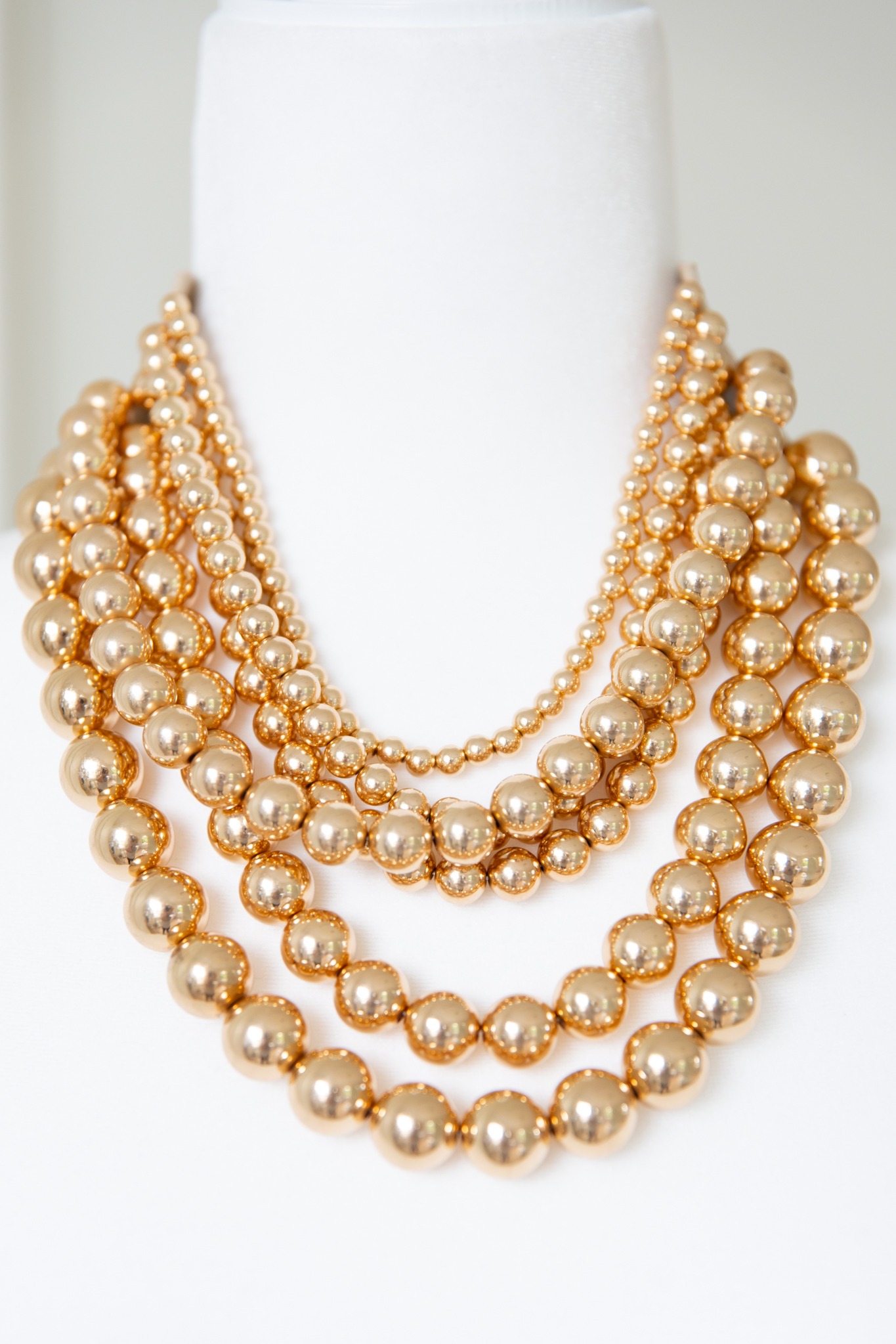 Metallic Layered Necklace, Gold - 4K7A3336.jpg