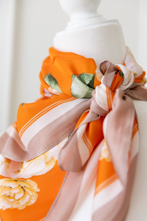 Floral Fever Scarf, Orange - 4K7A3342.jpg