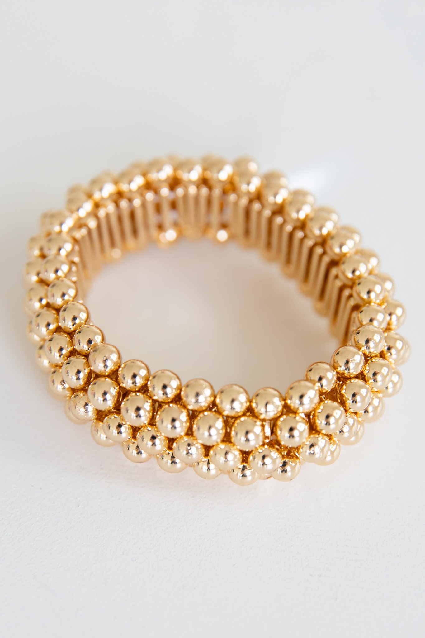 Bubbles Beaded Bracelet, Gold - 4K7A3353.jpg