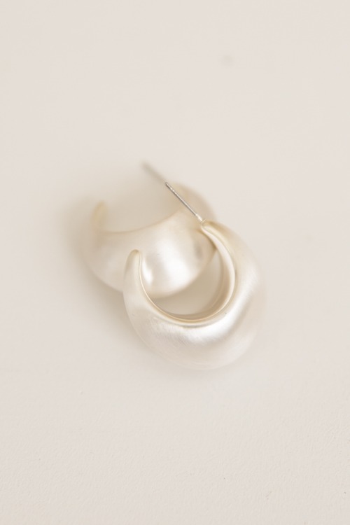 Bold Open Hoops, Silver