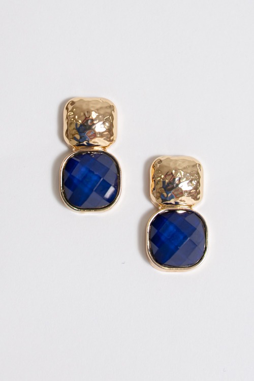 Gia Gemstone Earring, Navy - 4K7A3363.jpg