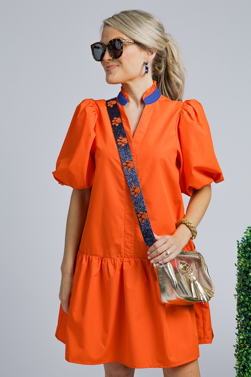 Blue Collar Dress, Orange