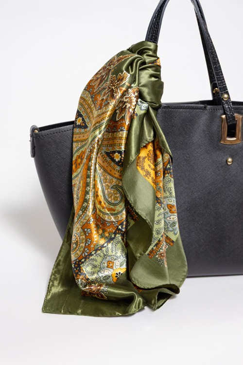 Paisley Silk Scarf, Green - 4K7A3659.jpg