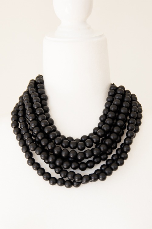 Willa Necklace, Black