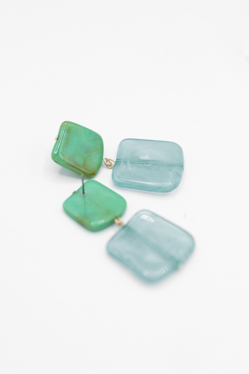 Colorblock Drop Earring, Teal - 4K7A3709.jpg