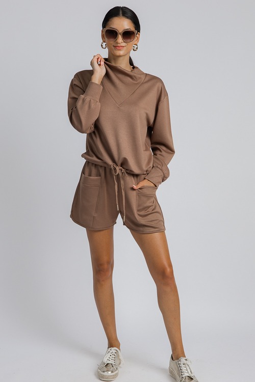 Lucy Athleisure Set, Brown