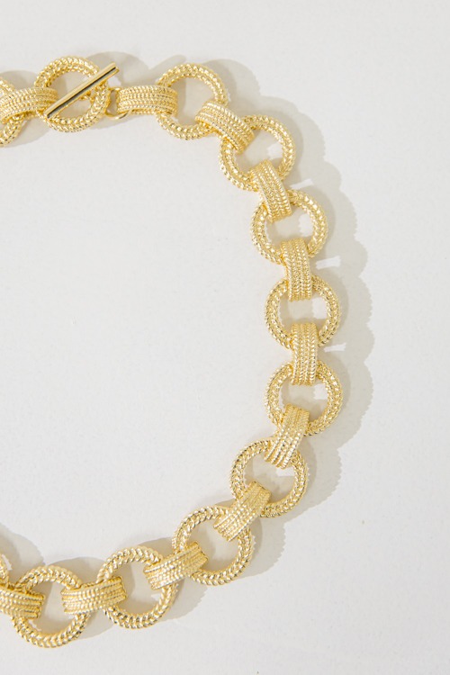 Elegant Chain Necklace, Gold