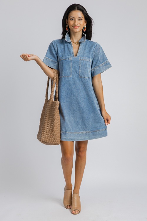 Sloan Dress, Denim