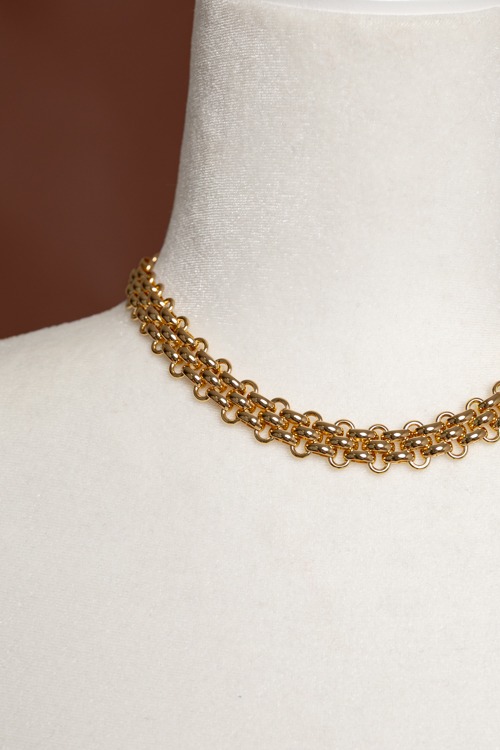 Mabel Chain Necklace, Gold