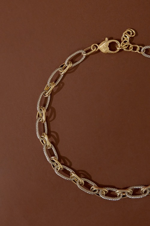 Moira Chain Necklace, Two-Tone