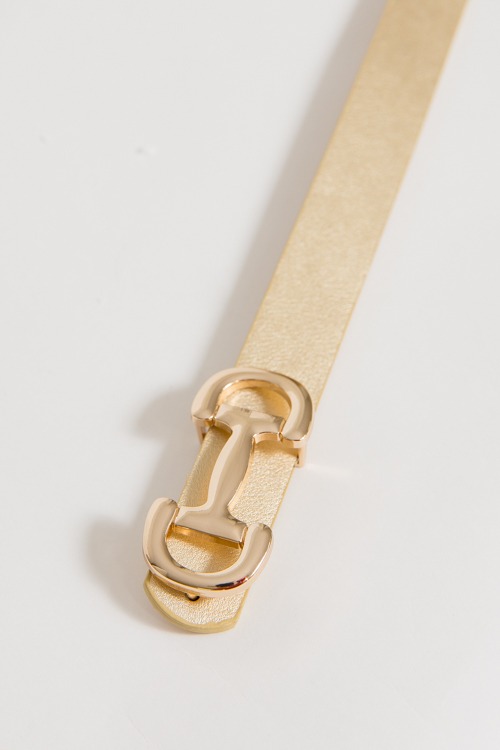 Horsebit Buckle Belt, Gold - 4K7A4199.jpg