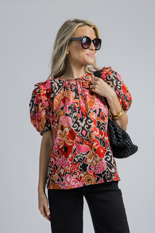 All That Glitters Printed Top