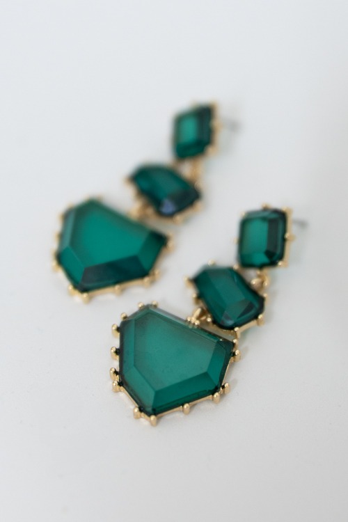 Gemstone Dangle Earring, Green - 4K7A4367.jpg
