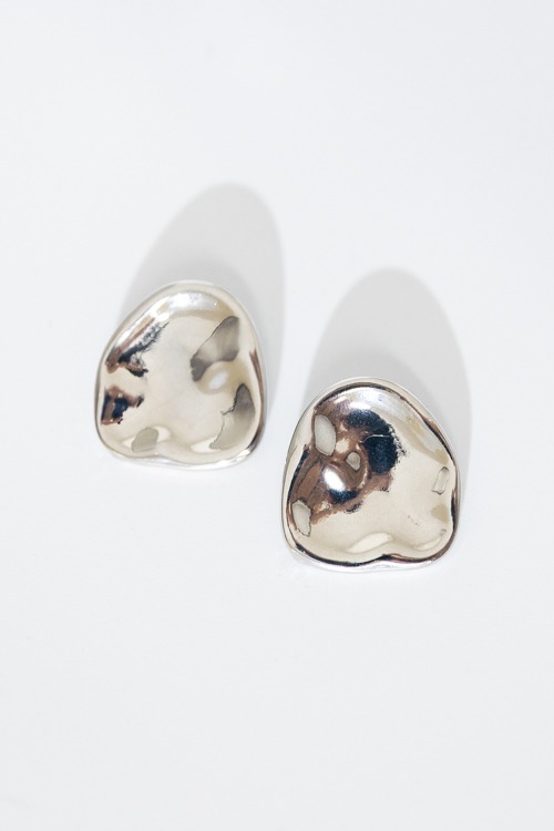 Statement Stone Earrings, Silver - 4K7A4421.jpg