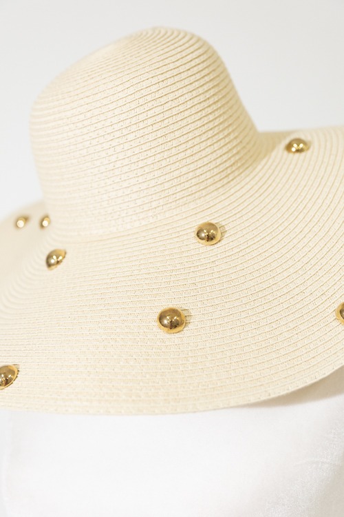 Studded Floppy Hat, Tan - 4K7A4447.jpg