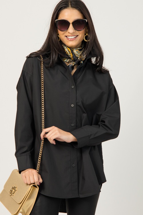 Oversized Tunic Shirt, Black - 4K7A4478.jpg