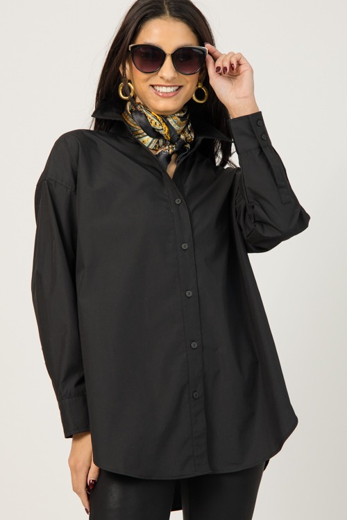 Oversized Tunic Shirt, Black - 4K7A4479.jpg