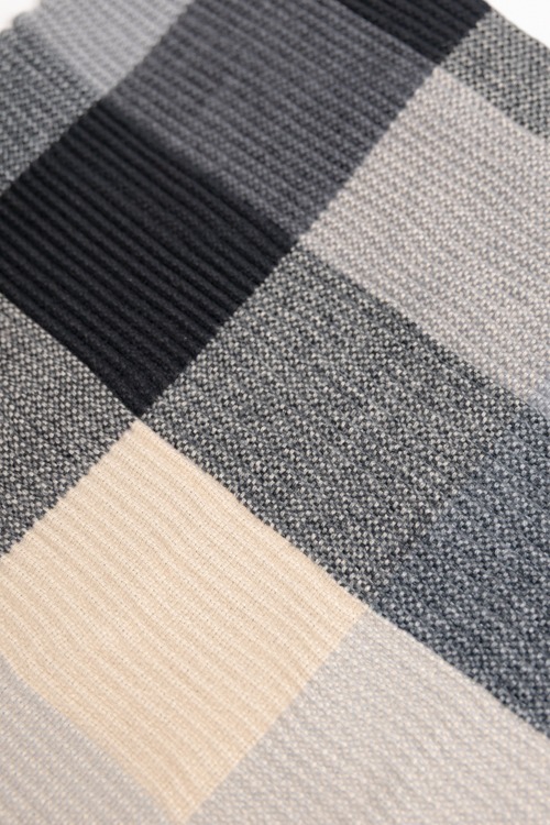 Phoebe Plaid Scarf, Black - 4K7A4480.jpg