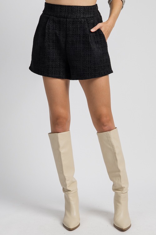 Caitlyn Tweed Shorts, Black - 4K7A4506.jpg