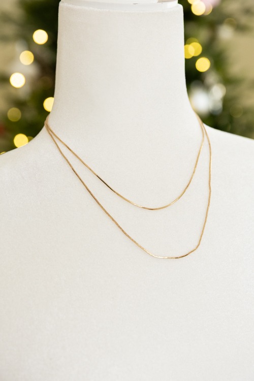 Andrea Chain Necklace, Gold