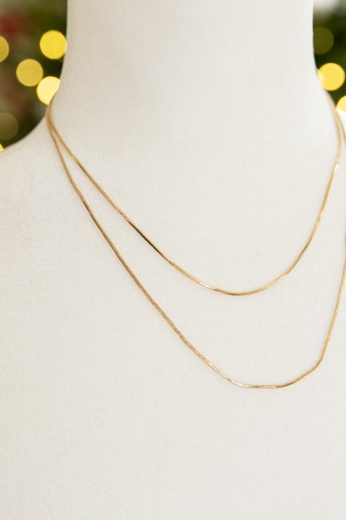 Andrea Chain Necklace, Gold - 4K7A4522.jpg