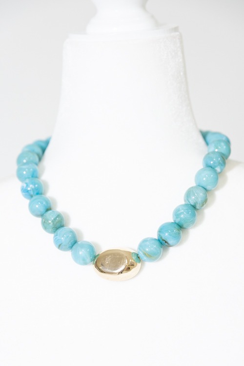 Marley Stone Necklace, Turquois - 4K7A4530.jpg