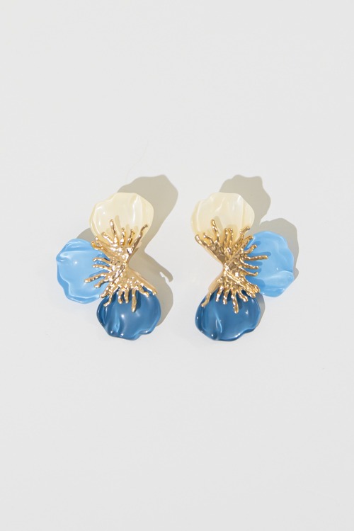 Flower Power Earring, Blue - 4K7A4531.jpg