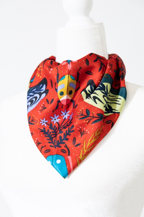Menagerie Scarf, Red