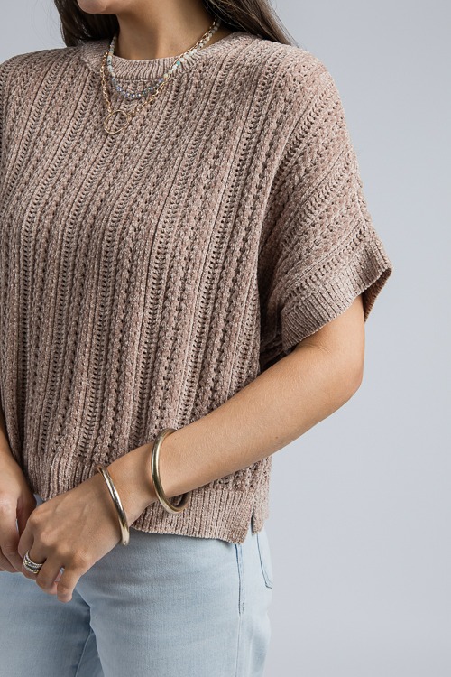 Chenille SS Sweater, Mocha - 4K7A4555.jpg