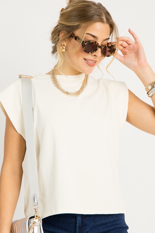 Tatum Top, Cream
