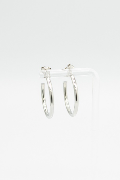 Simple Silver Hoops