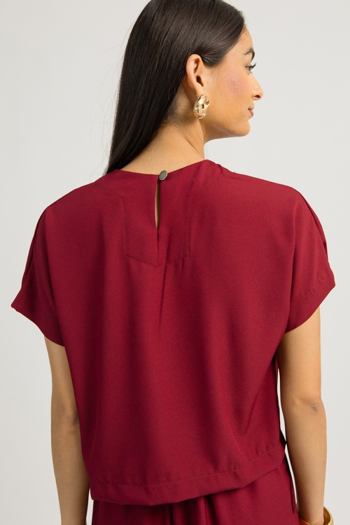 Wide Leg Pants Set, Burgundy - 4K7A4630.jpg