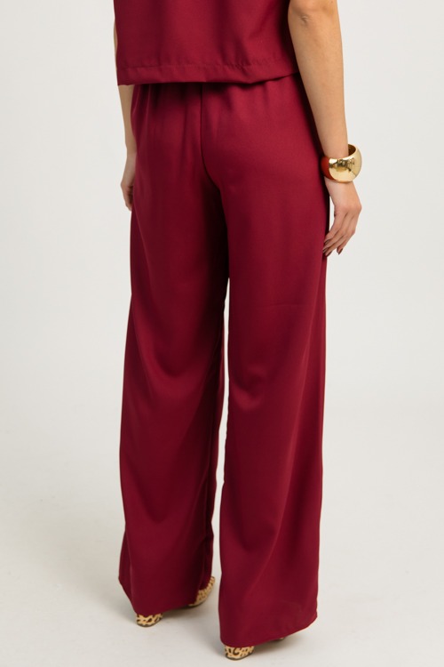 Wide Leg Pants Set, Burgundy - 4K7A4648.jpg