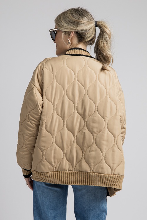 Cable Trim Quilted Jacket, Coco - 4K7A4694.jpg