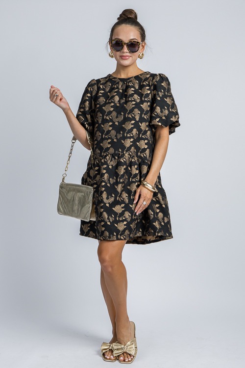 Rose Jacquard Dress, Black - 4K7A4850.jpg