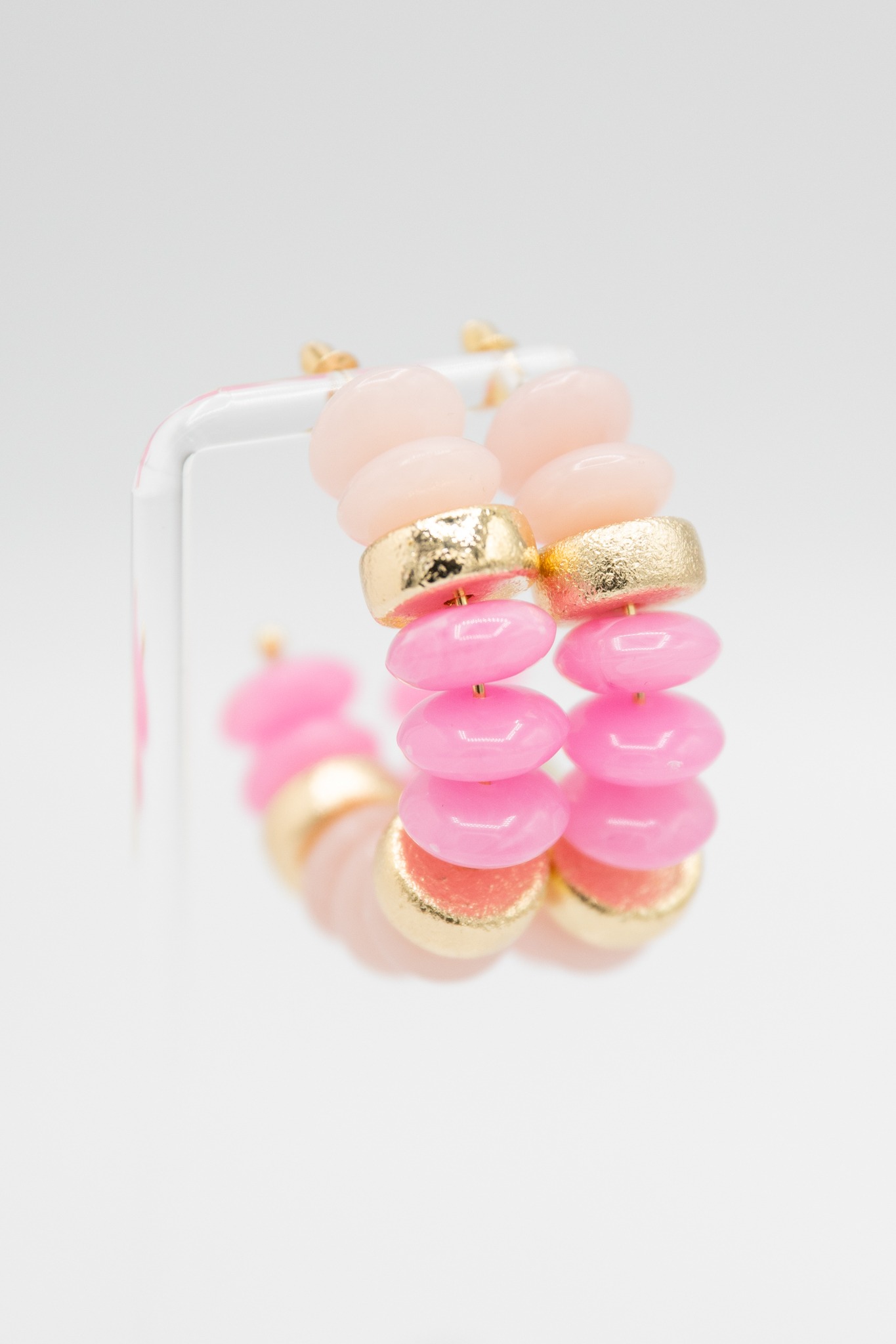 Rondelle Hoops, Pink