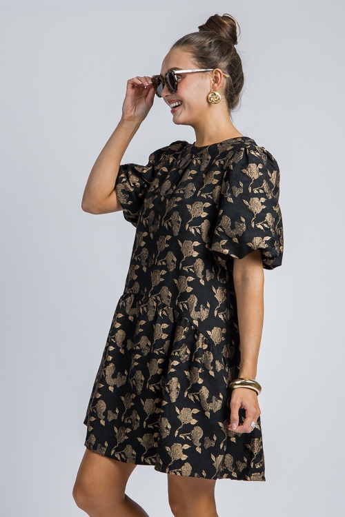 Rose Jacquard Dress, Black - 4K7A4863.jpg