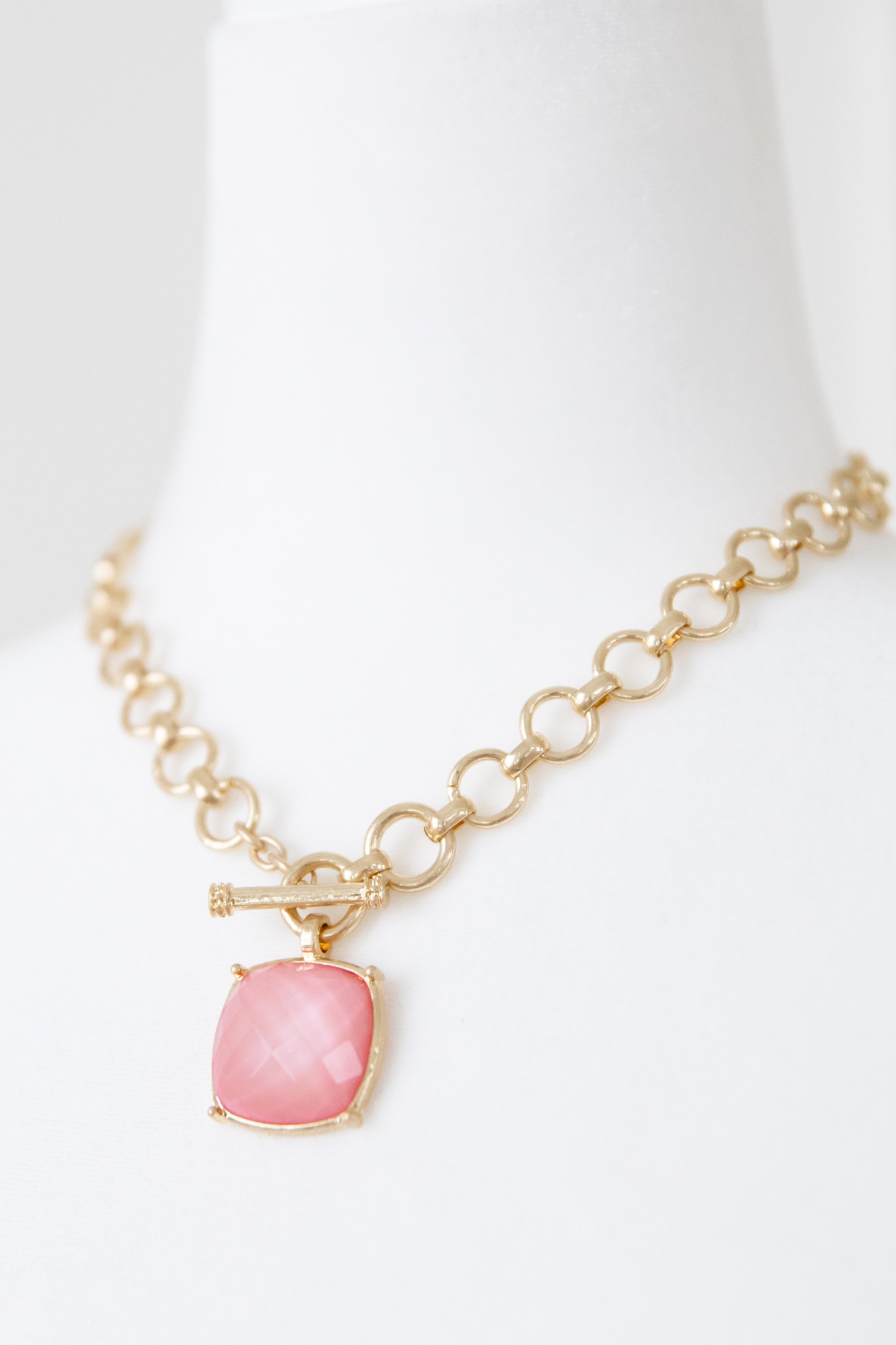 Gemma Stone Necklace, Pink - 4K7A4865.jpg