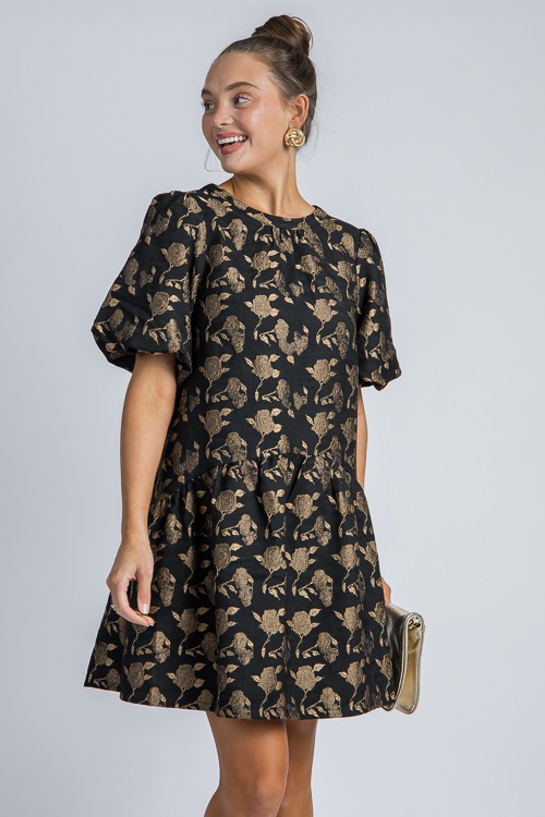 Rose Jacquard Dress, Black - 4K7A4889.jpg