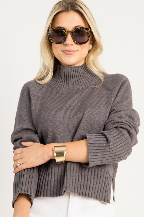 Pierce Sweater, Charcoal