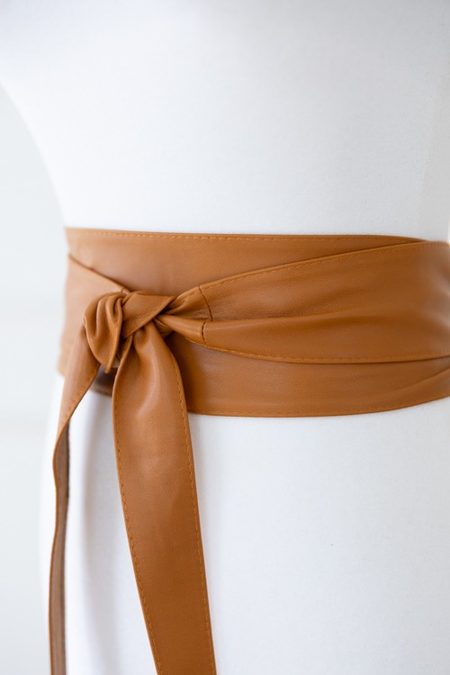 Obi Tie Belt, Cognac - 4K7A5296.jpg