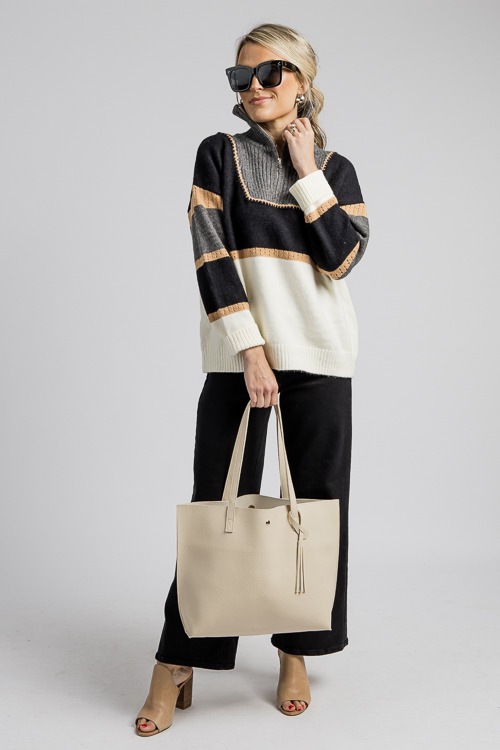 Neutral Territory Zip Sweater