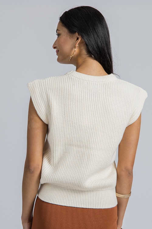 Lakyn Sleeveless Sweater, Ecru - 4K7A5350.jpg