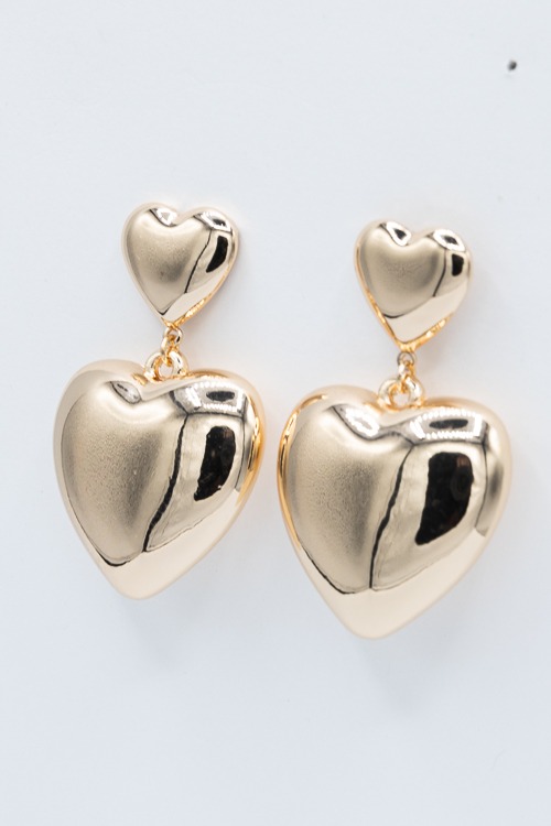 Double Heart Earrings