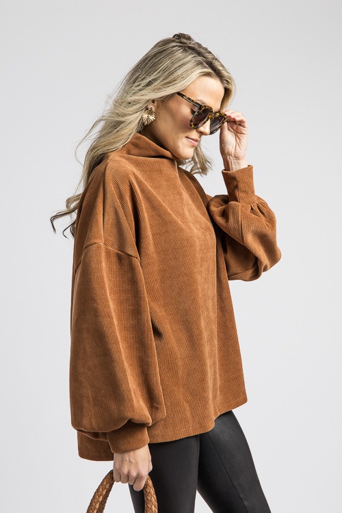 Corded Mock Neck Top, Camel - 4K7A5473.jpg